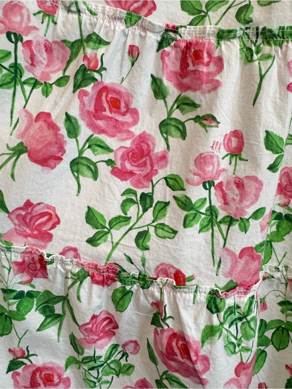Hill House The Ellie Nap Dress In Pink Roses Medium Garden Weeding Tea Party - Picture 5 of 10